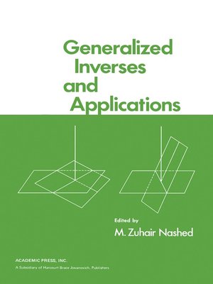 cover image of Generalized Inverses and Applications